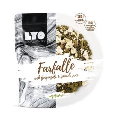  LYO FOOD, Farfalle s gorgonzolou a špenátom, 370 g
