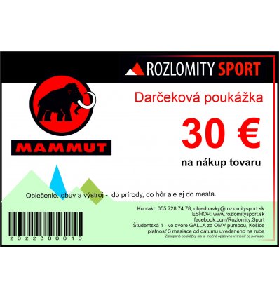 Rozlomity Sport, Darčekový poukaz - 30 EUR, 30 EUR